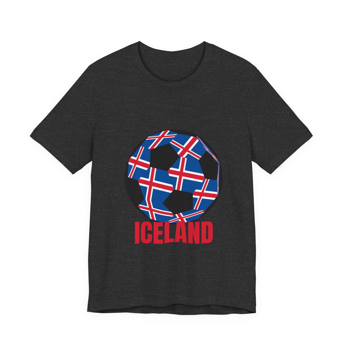 Iceland Fan Specialty Soccer Ball Design T Shirt