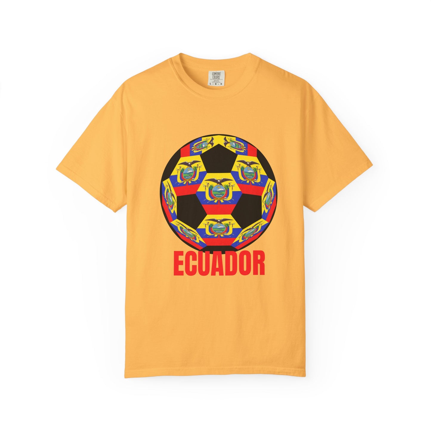 Ecuador Fan Specialty Soccer Ball Design T Shirt