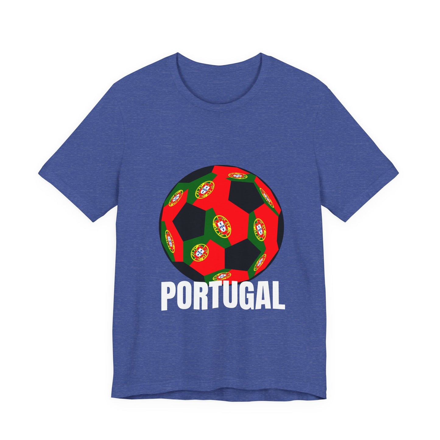 Portugal Fan Specialty Soccer Ball Design T Shirt