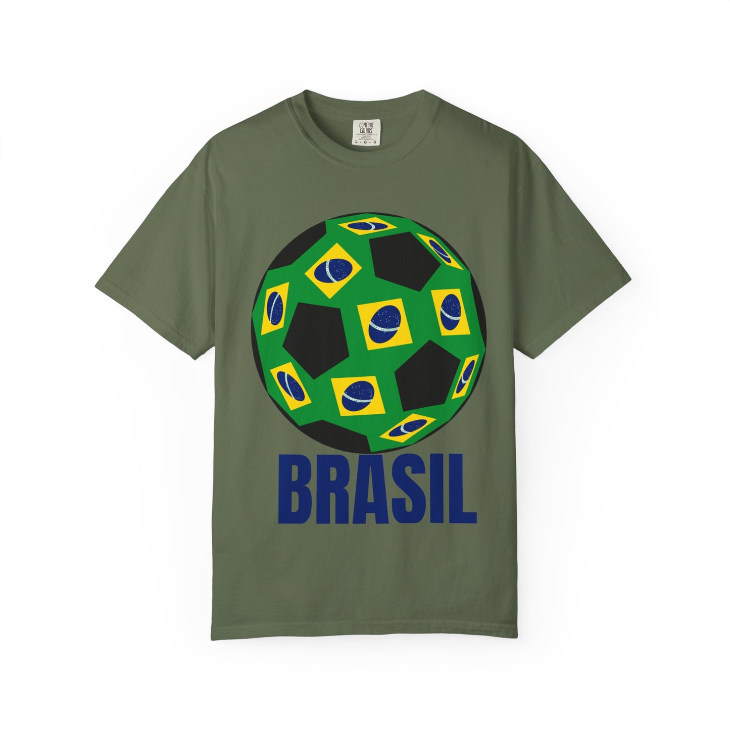 Brasil Fan Specialty Soccer Ball Design T Shirt