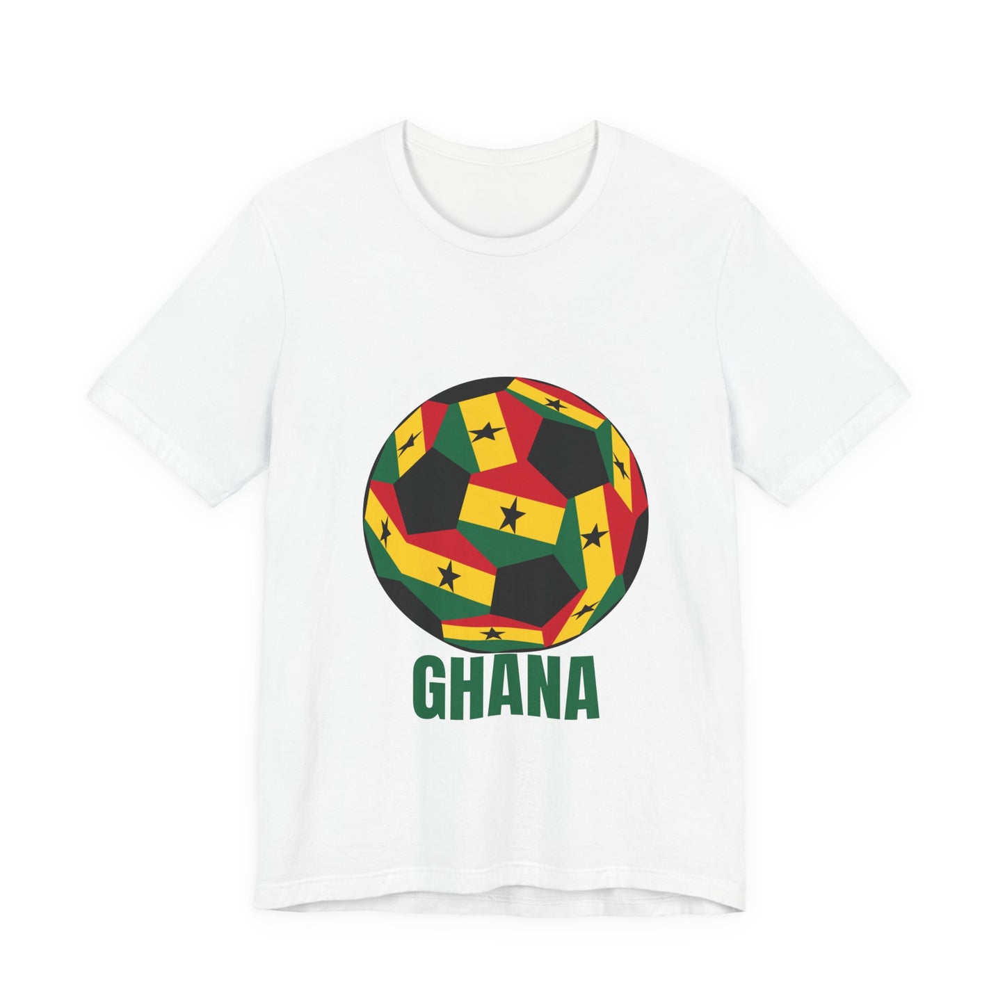 Ghana Fan Specialty Soccer Ball Design T Shirt