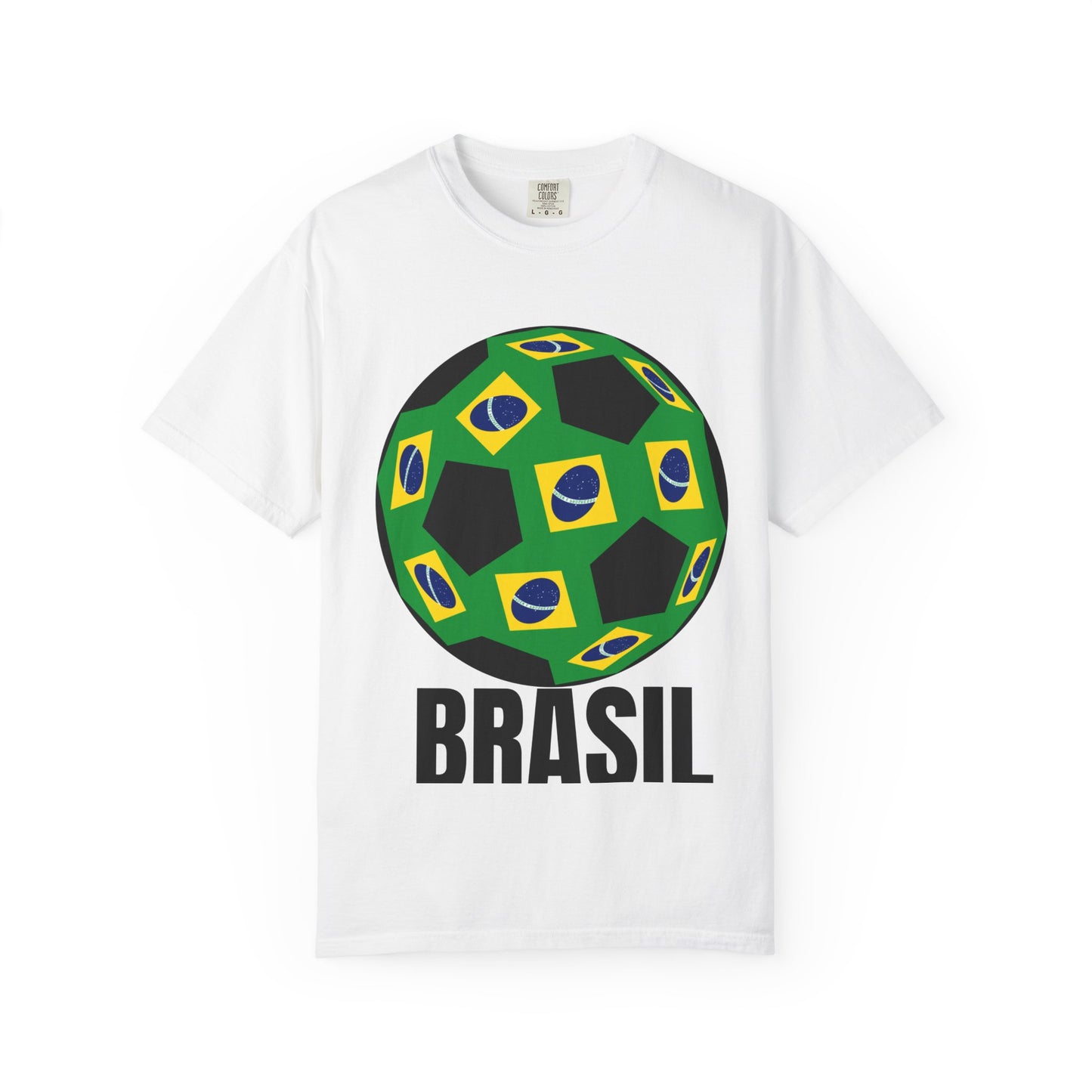 Brasil Fan Specialty Soccer Ball Design T Shirt