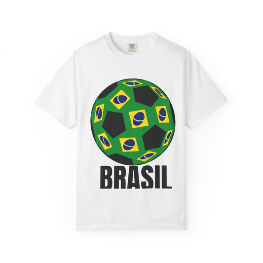 Brasil Fan Specialty Soccer Ball Design T Shirt