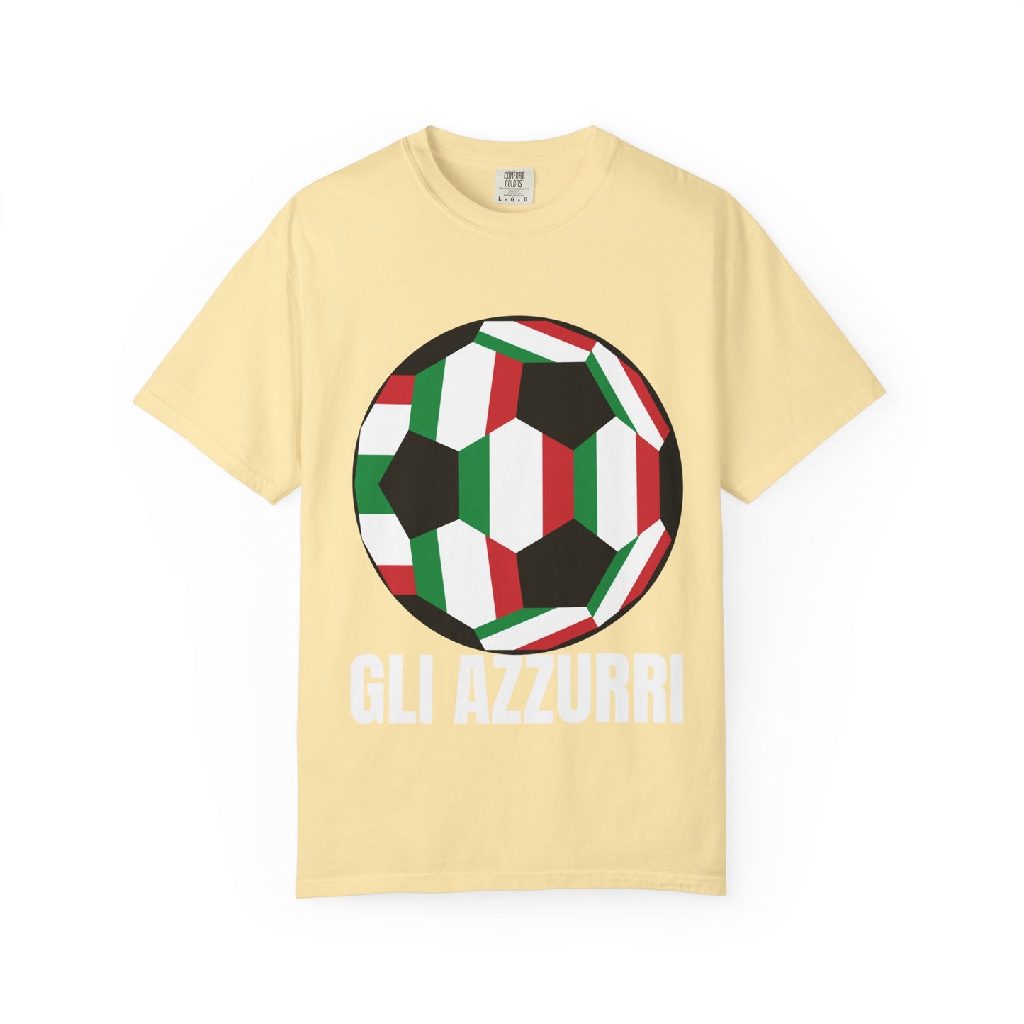 Gli Azzurri Fan Specialty Soccer Ball Design T Shirt
