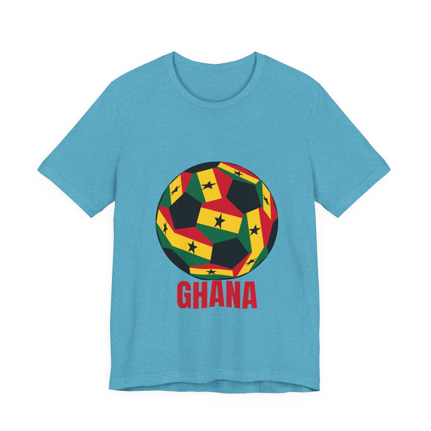 Ghana Fan Specialty Soccer Ball Design T Shirt