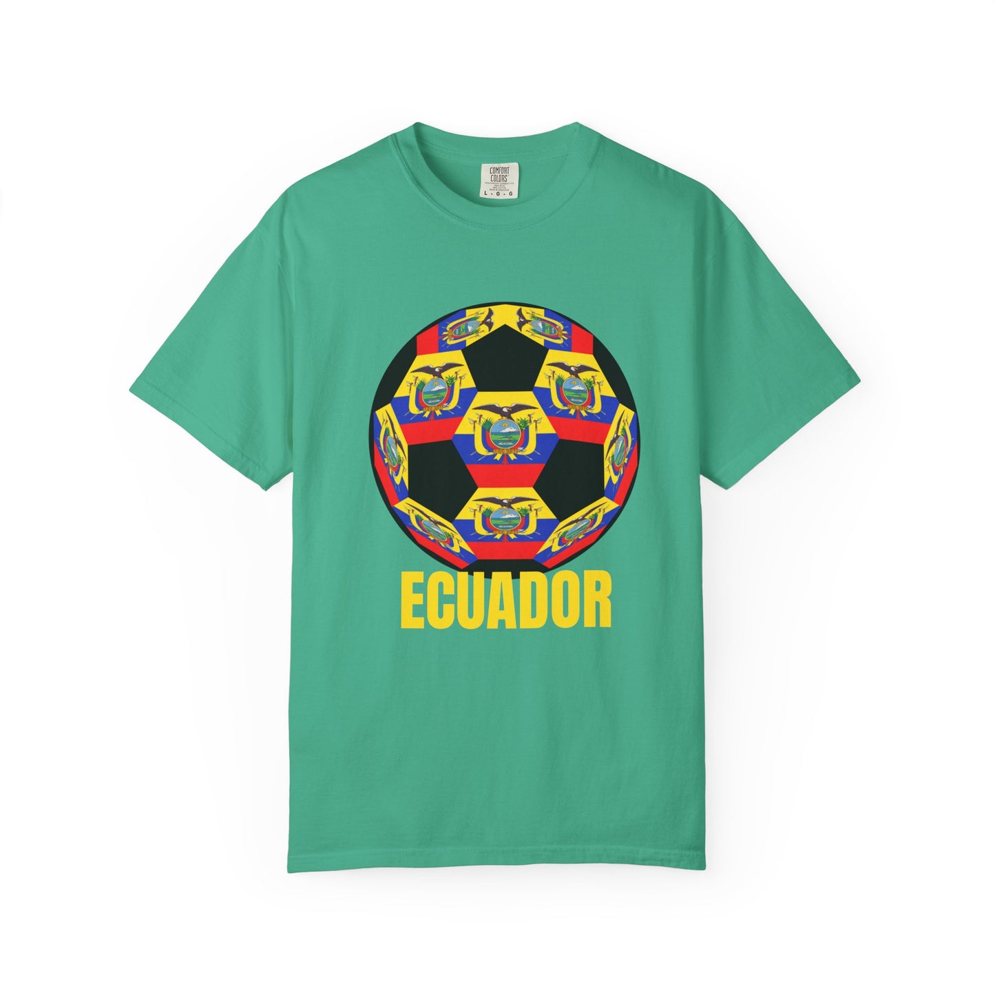 Ecuador Fan Specialty Soccer Ball Design T Shirt