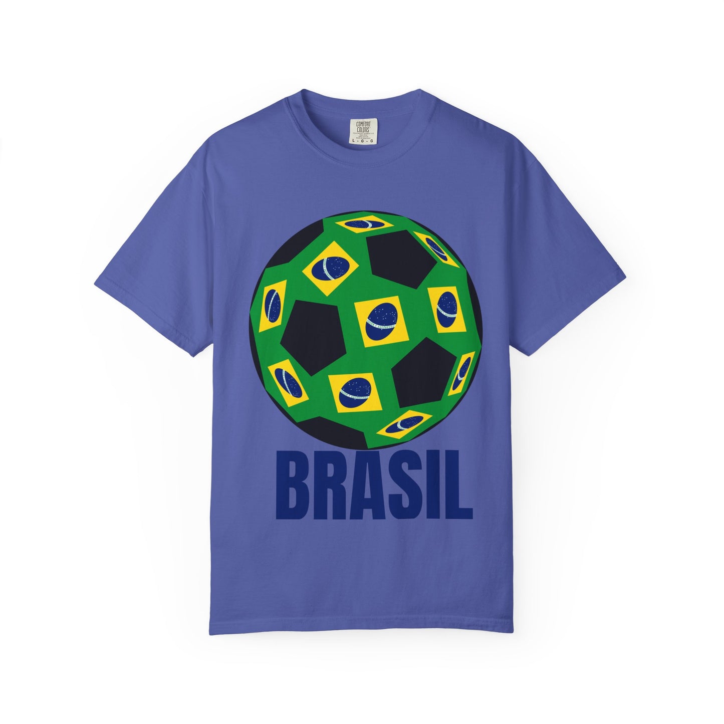 Brasil Fan Specialty Soccer Ball Design T Shirt