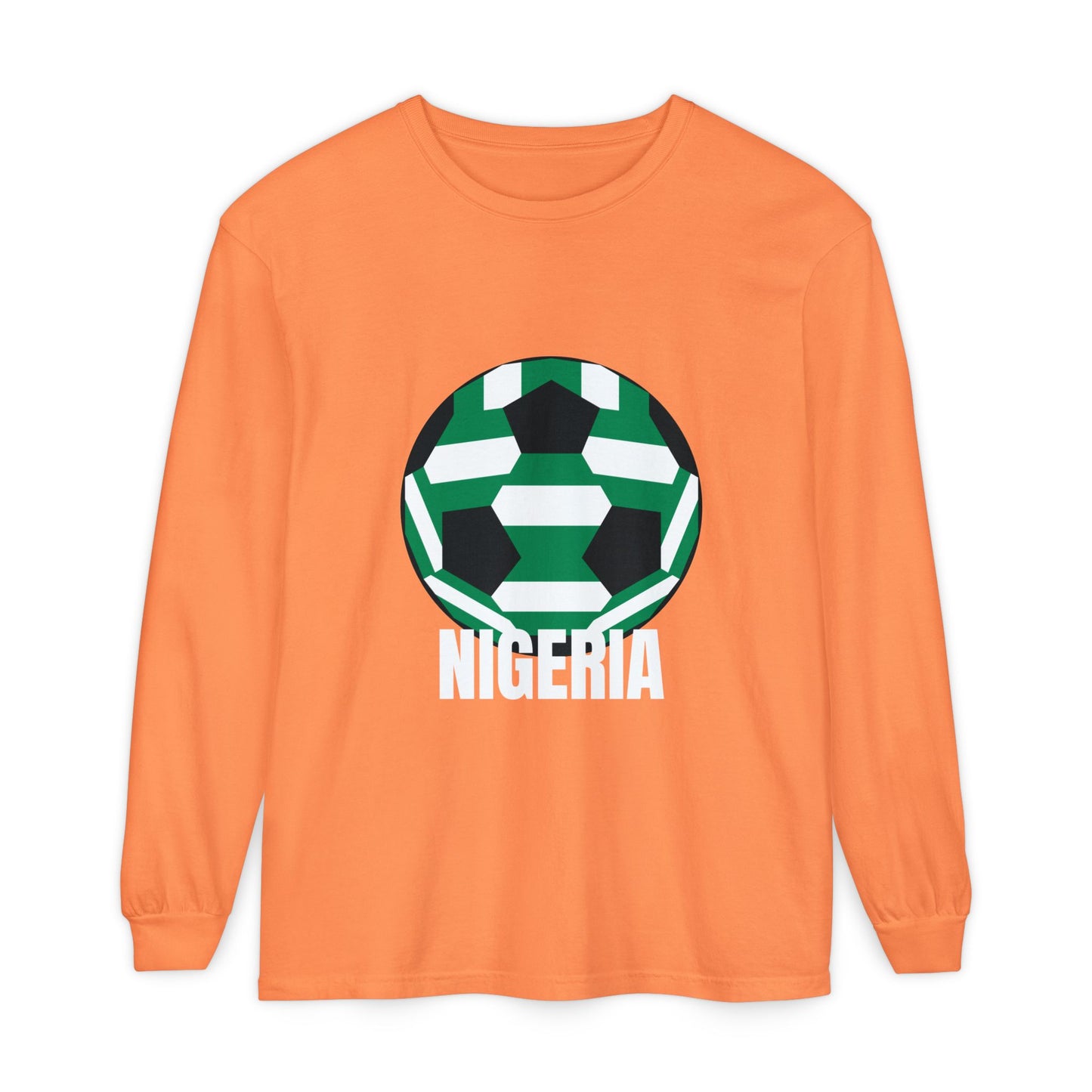 Nigeria Soccer Ball Long Sleeve Tee