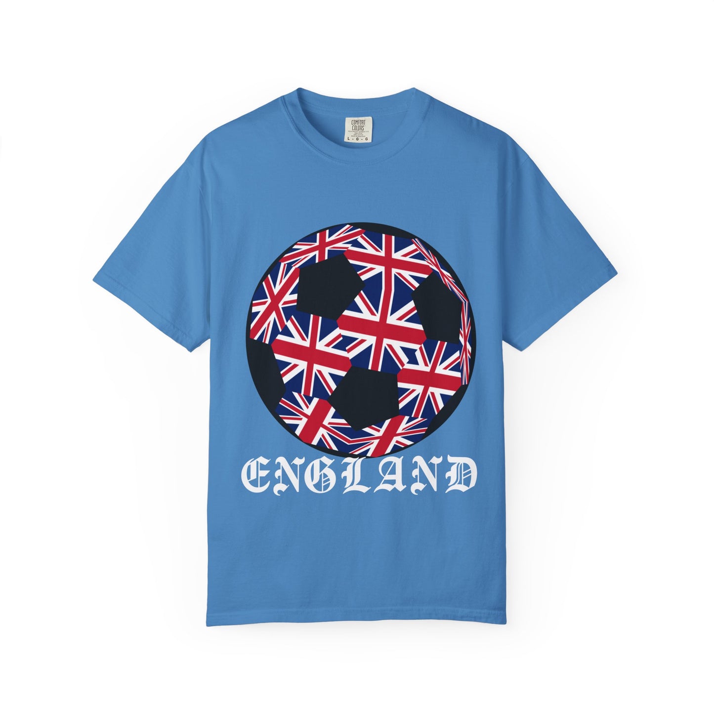 Old English Style Specialty Soccer Ball Design T Shirt