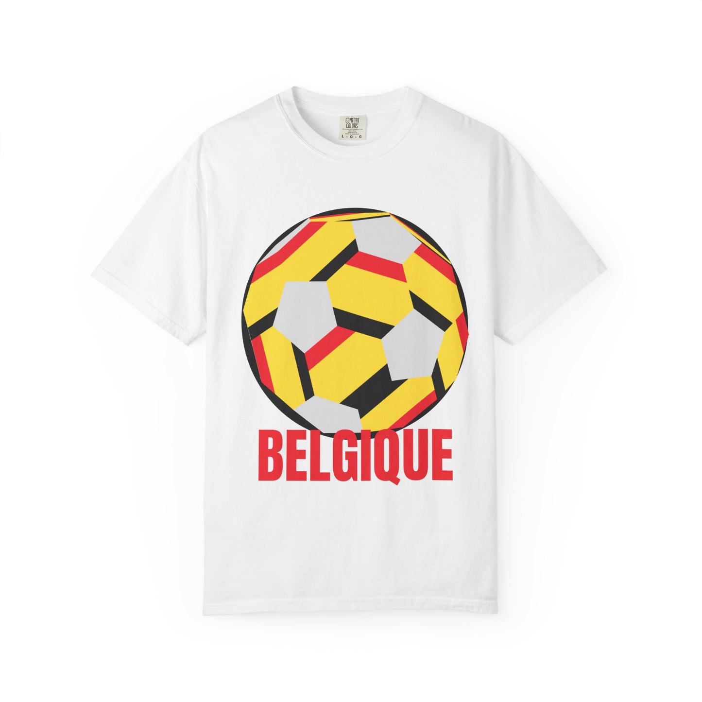Belgique Fan Specialty Soccer Ball Design T Shirt