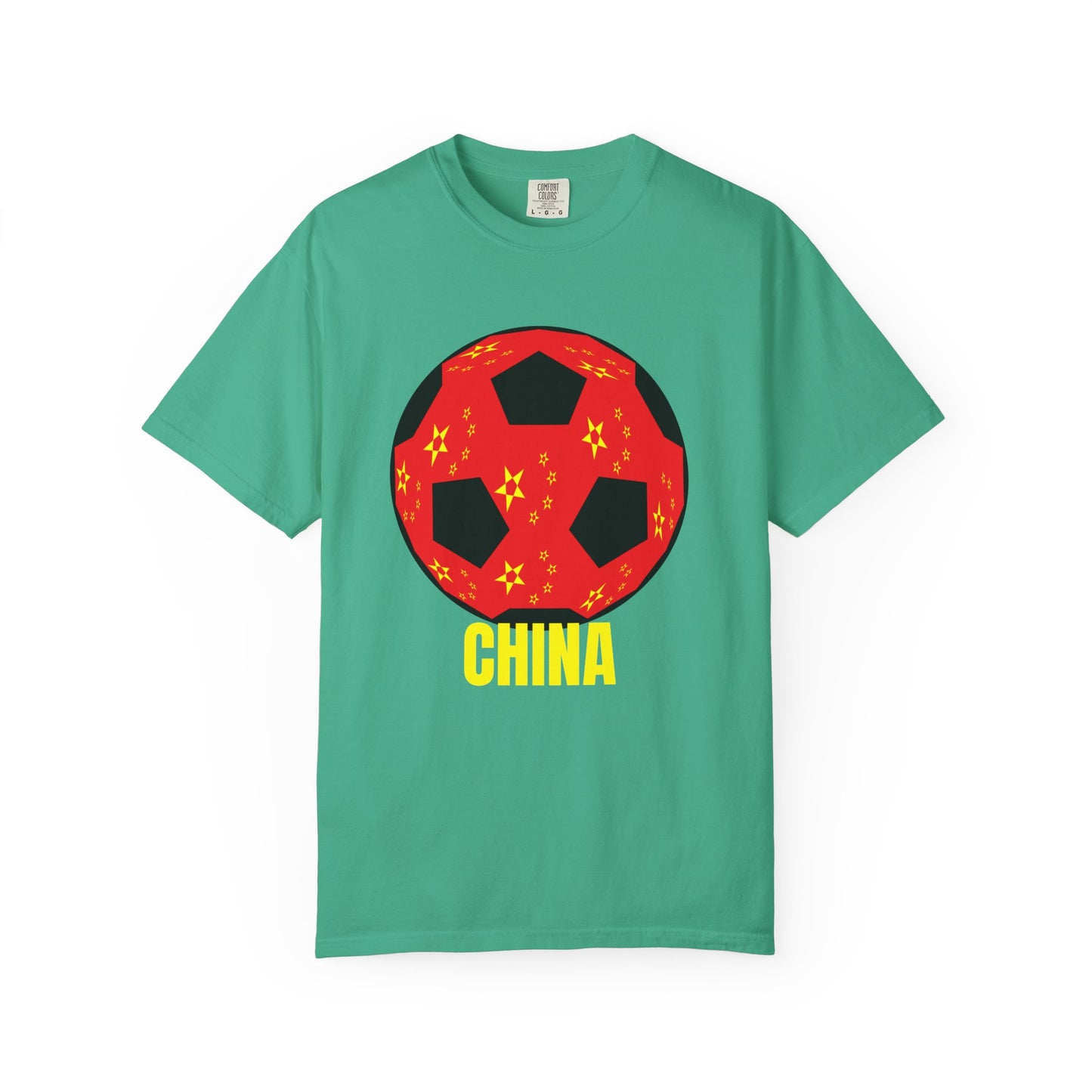 China Fan Specialty Soccer Ball Design T Shirt