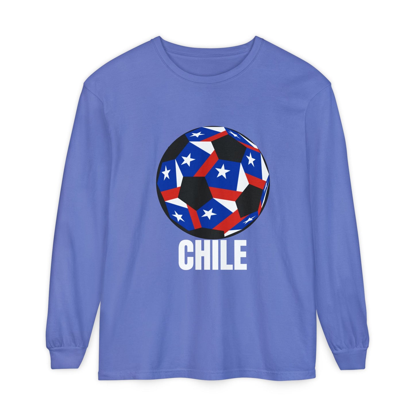 Chile Fan Specialty Soccer Ball Long Sleeve Shirt