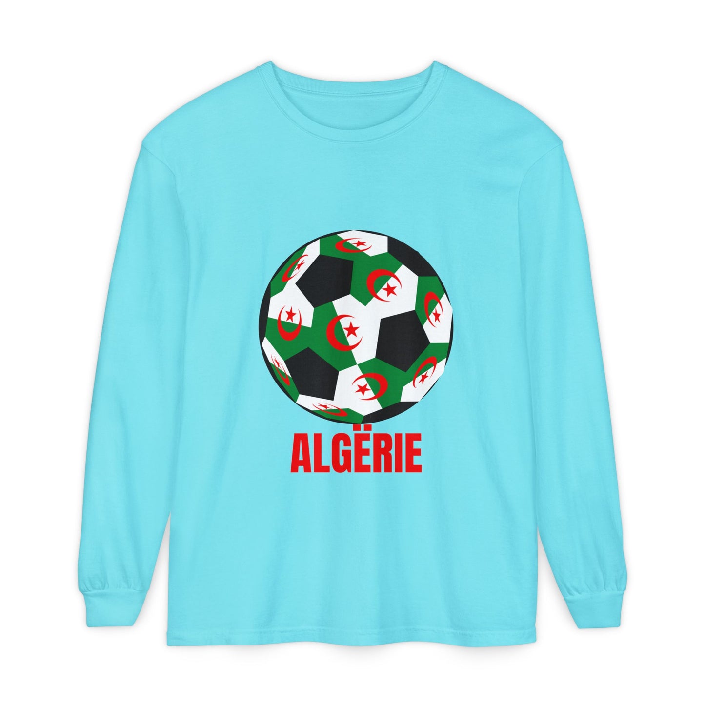 ALGËRIE Fan Specialty Soccer Ball Design T Shirt