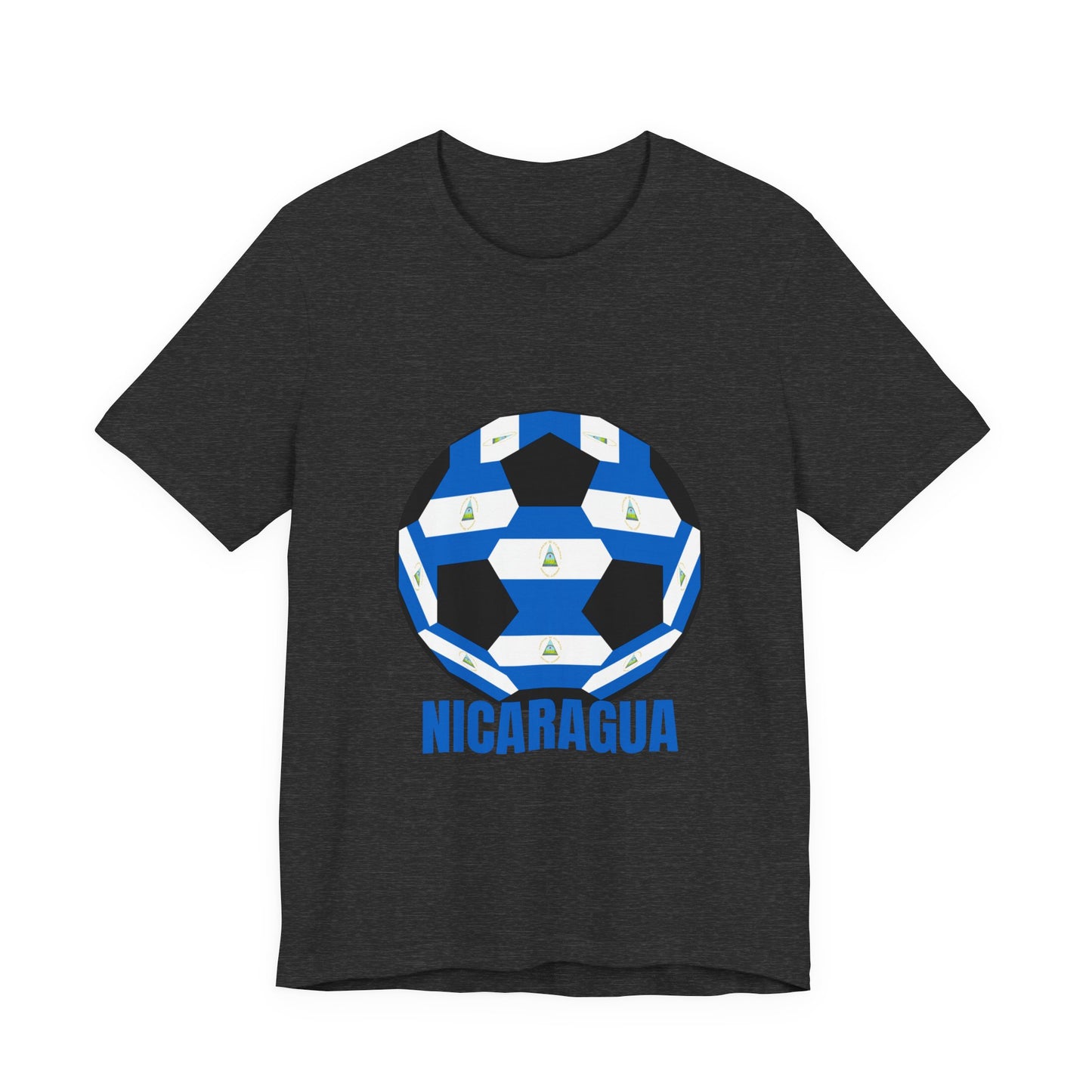 Nicaragua Fan Specialty Soccer Ball Design T Shirt