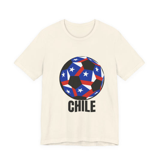 Chile Fan Specialty Soccer Ball Design T Shirt