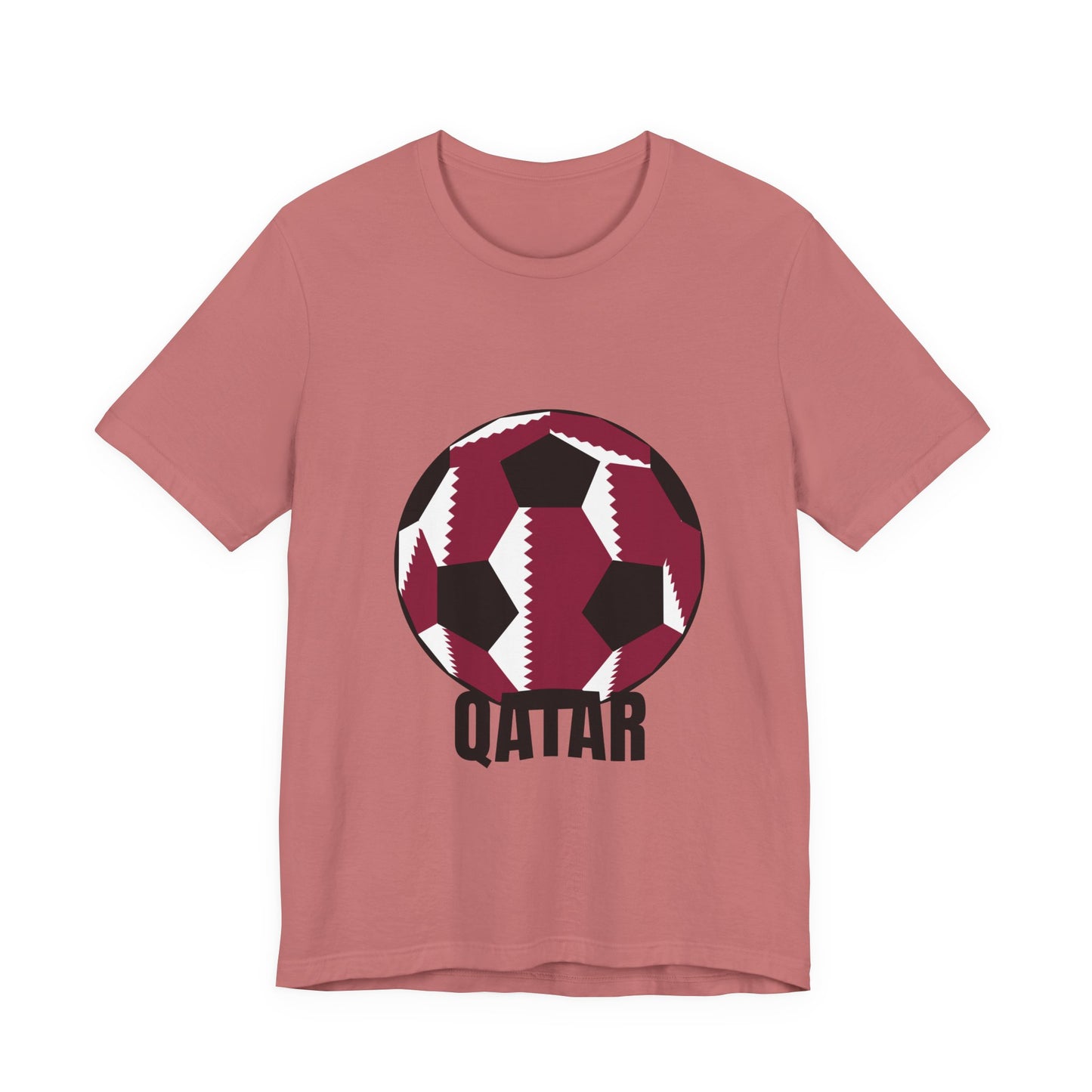 Qatar Fan Specialty Soccer Ball Design T Shirt