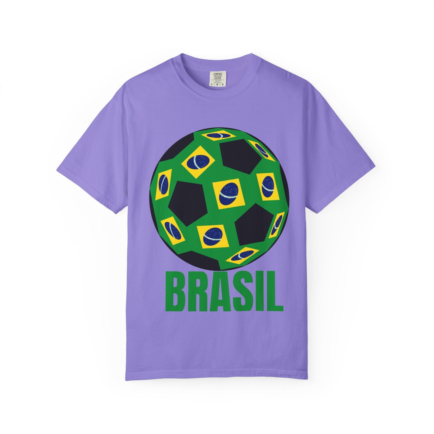 Brasil Fan Specialty Soccer Ball Design T Shirt