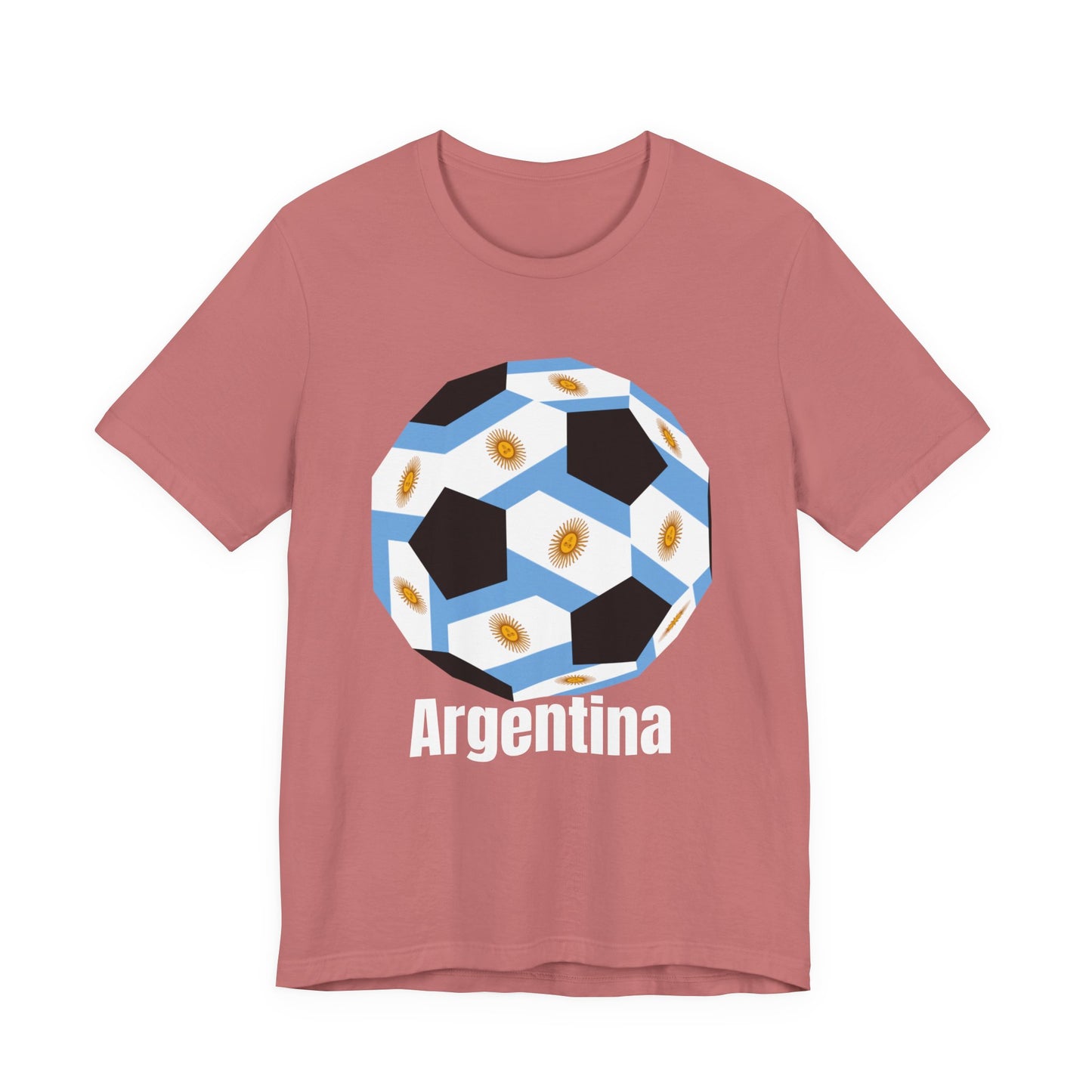 Argentina Fan Specialty Soccer Ball Design T Shirt