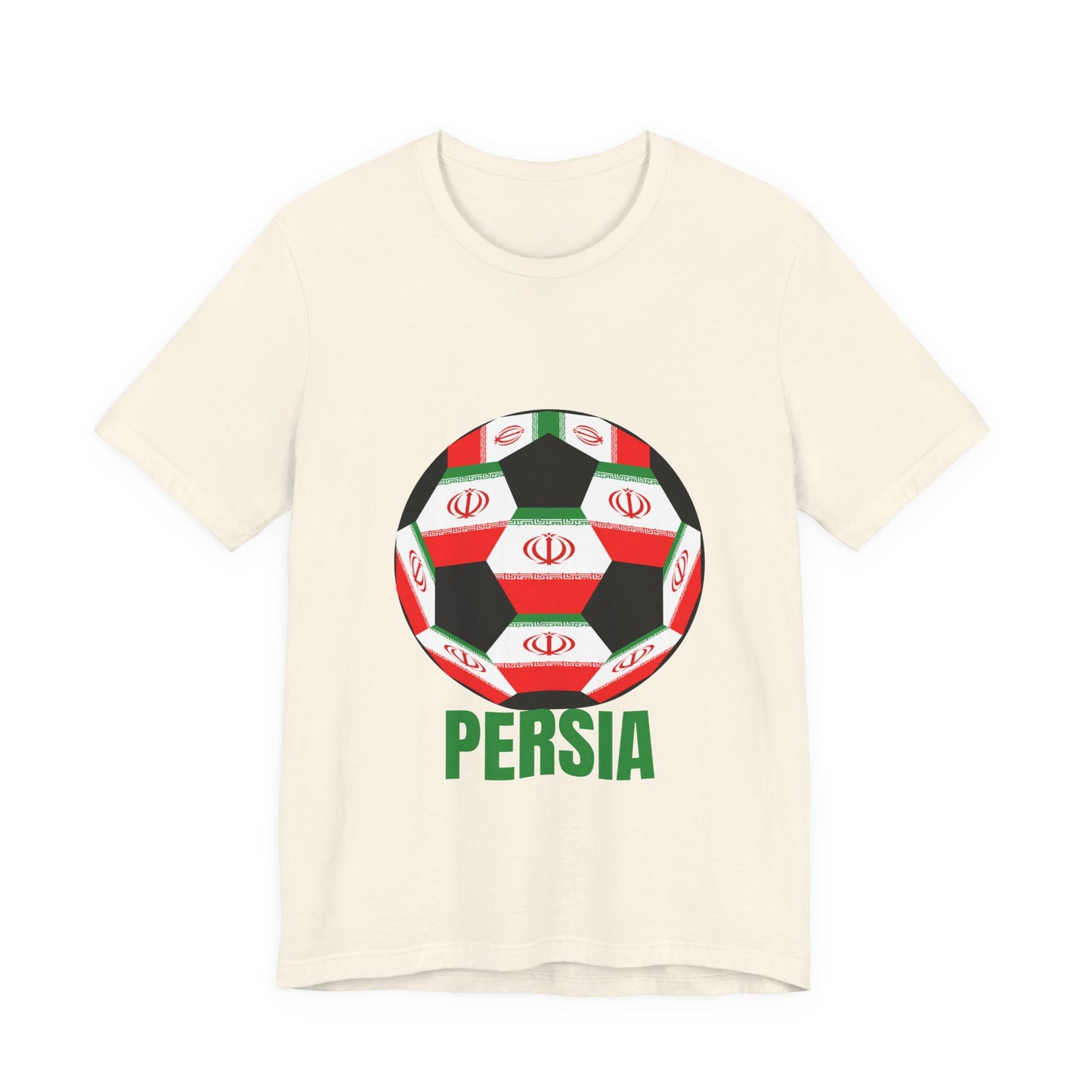Persia Fan Specialty Soccer Ball Design T Shirt