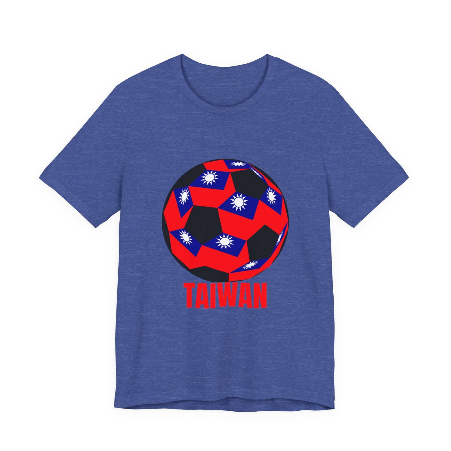 Taiwan Soccer Ball Graphic with 'TAIWAN' Red Text