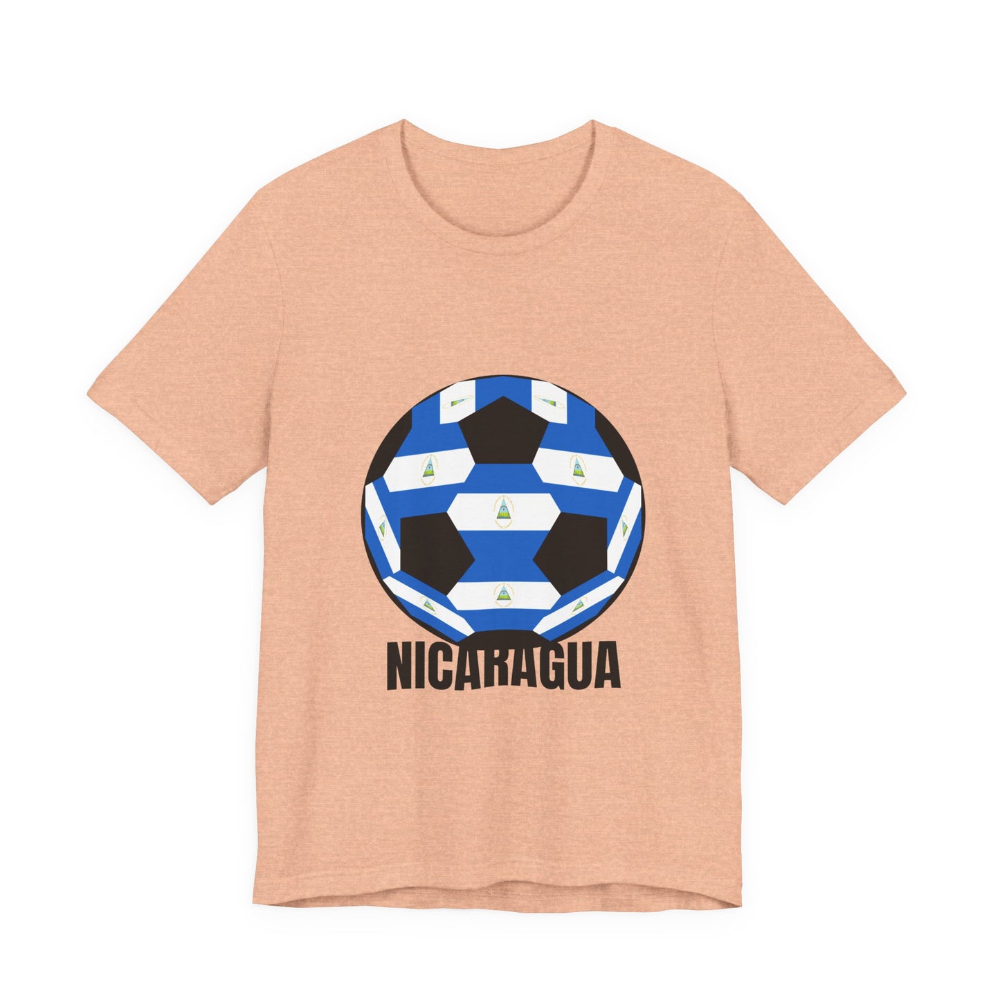 Nicaragua Fan Specialty Soccer Ball Design T Shirt