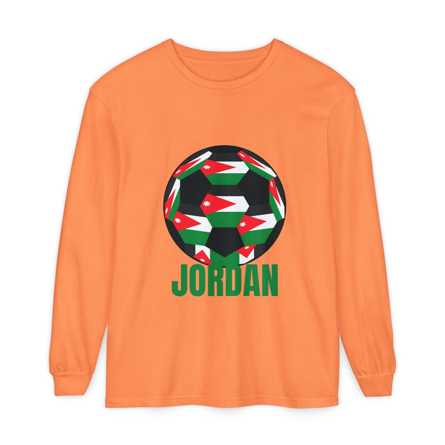 Jordan Fan Specialty Soccer Ball Design Long Sleeve Tee