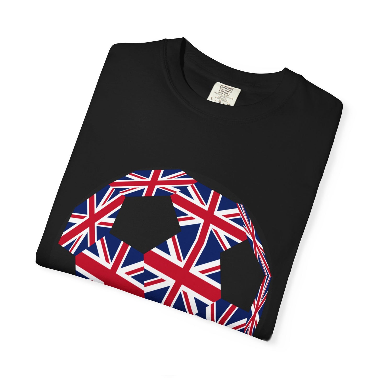 Great Britain Fan Specialty Soccer Ball Design T Shirt