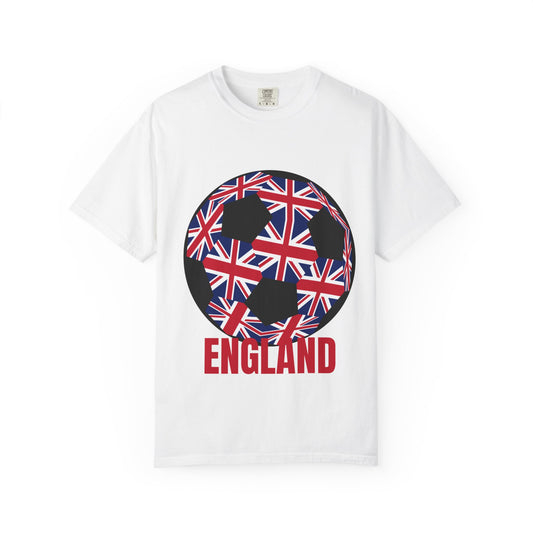 English Style Specialty Soccer Ball Design T Shirt