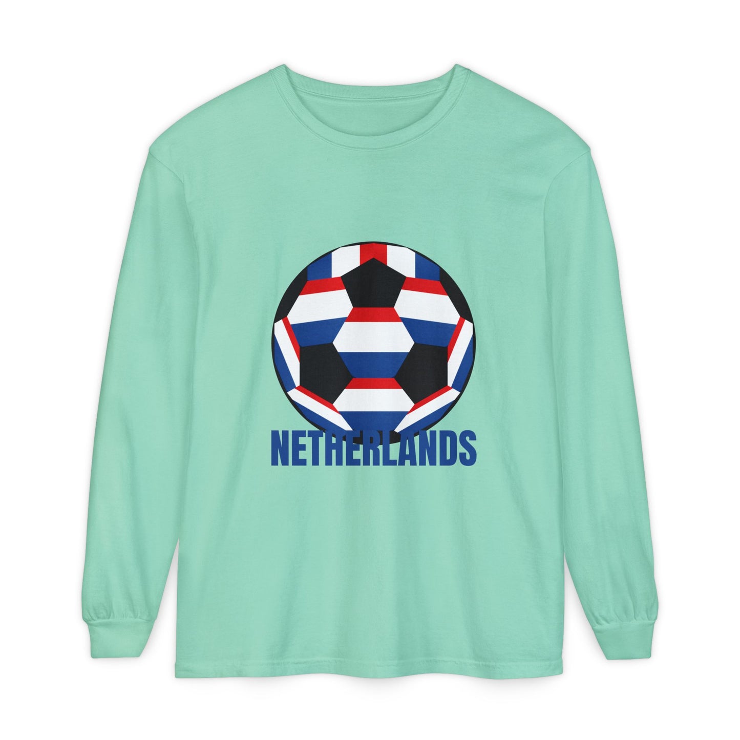 Netherlands Fan Specialty Soccer Ball Long Sleeve Tee