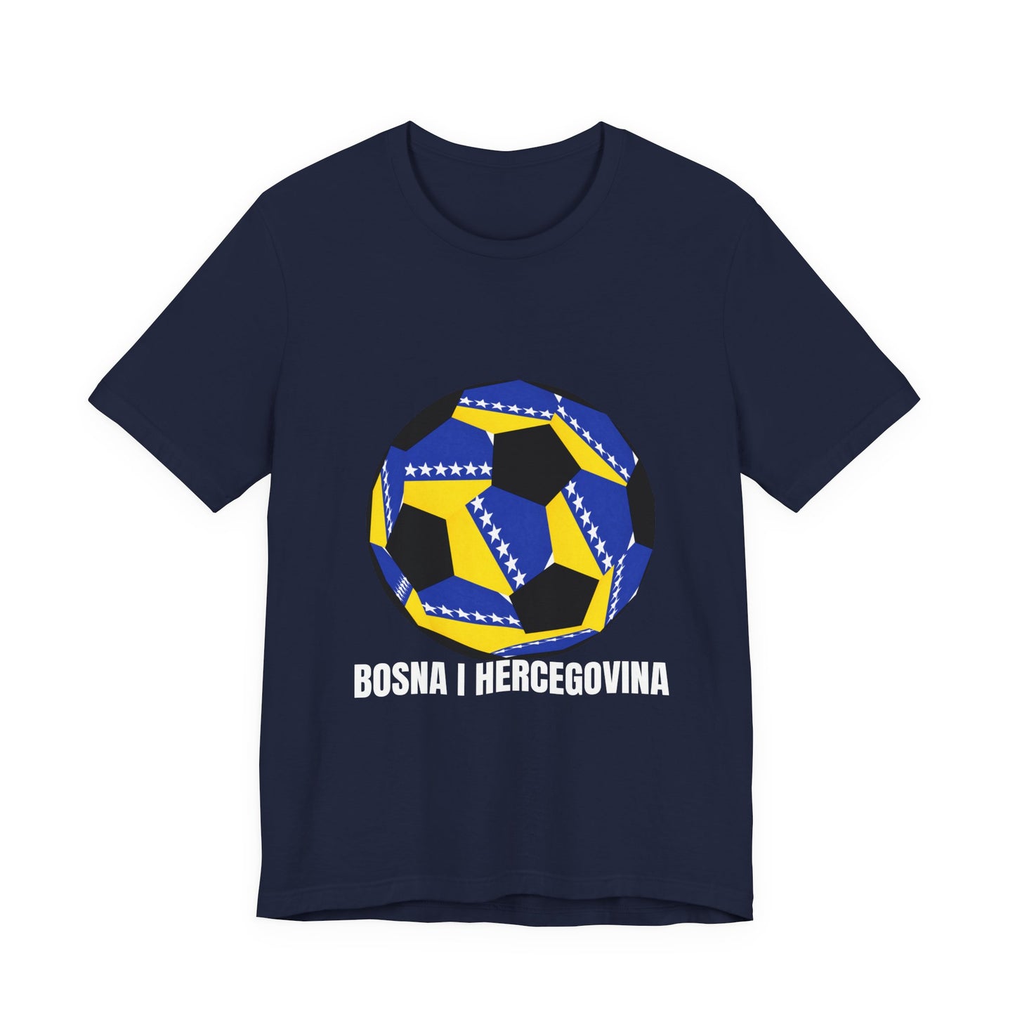 Bosnia Herzegovina Fan Specialty Soccer Ball Design T Shirt