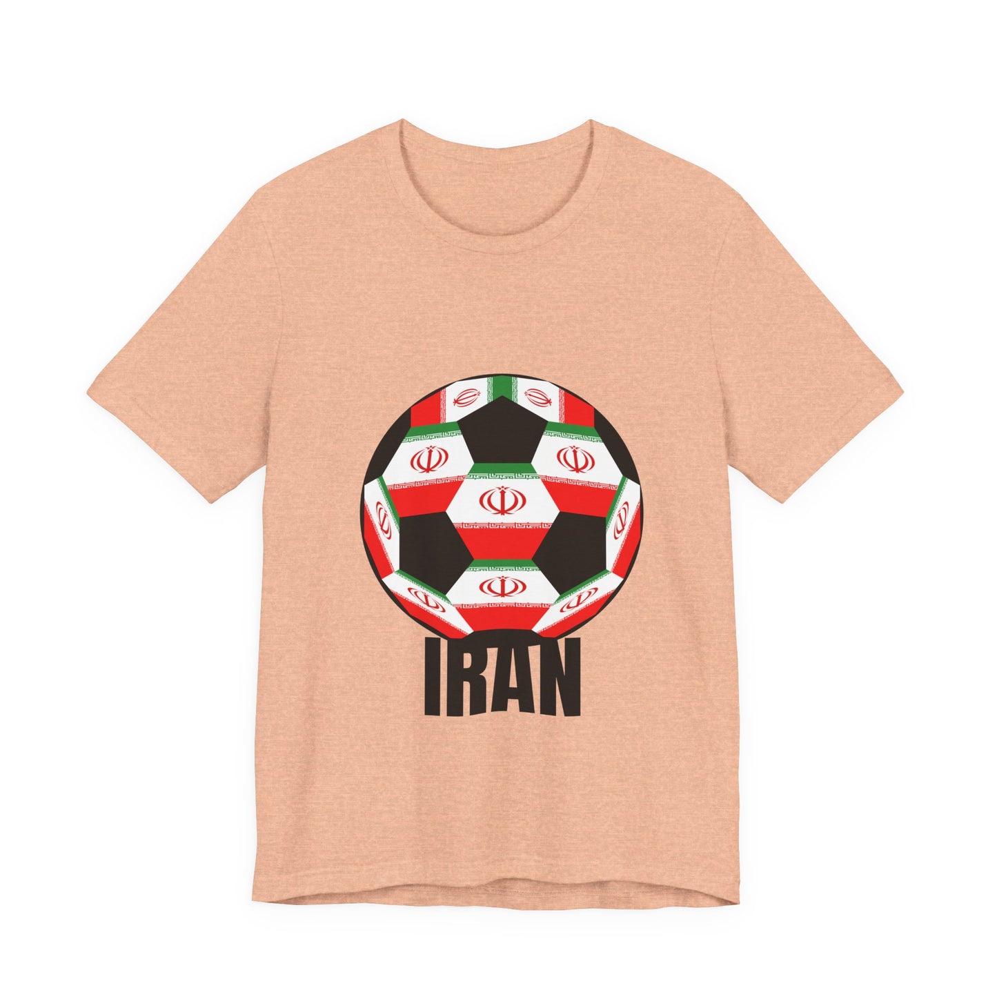 Iran Fan Specialty Soccer Ball Design T Shirt