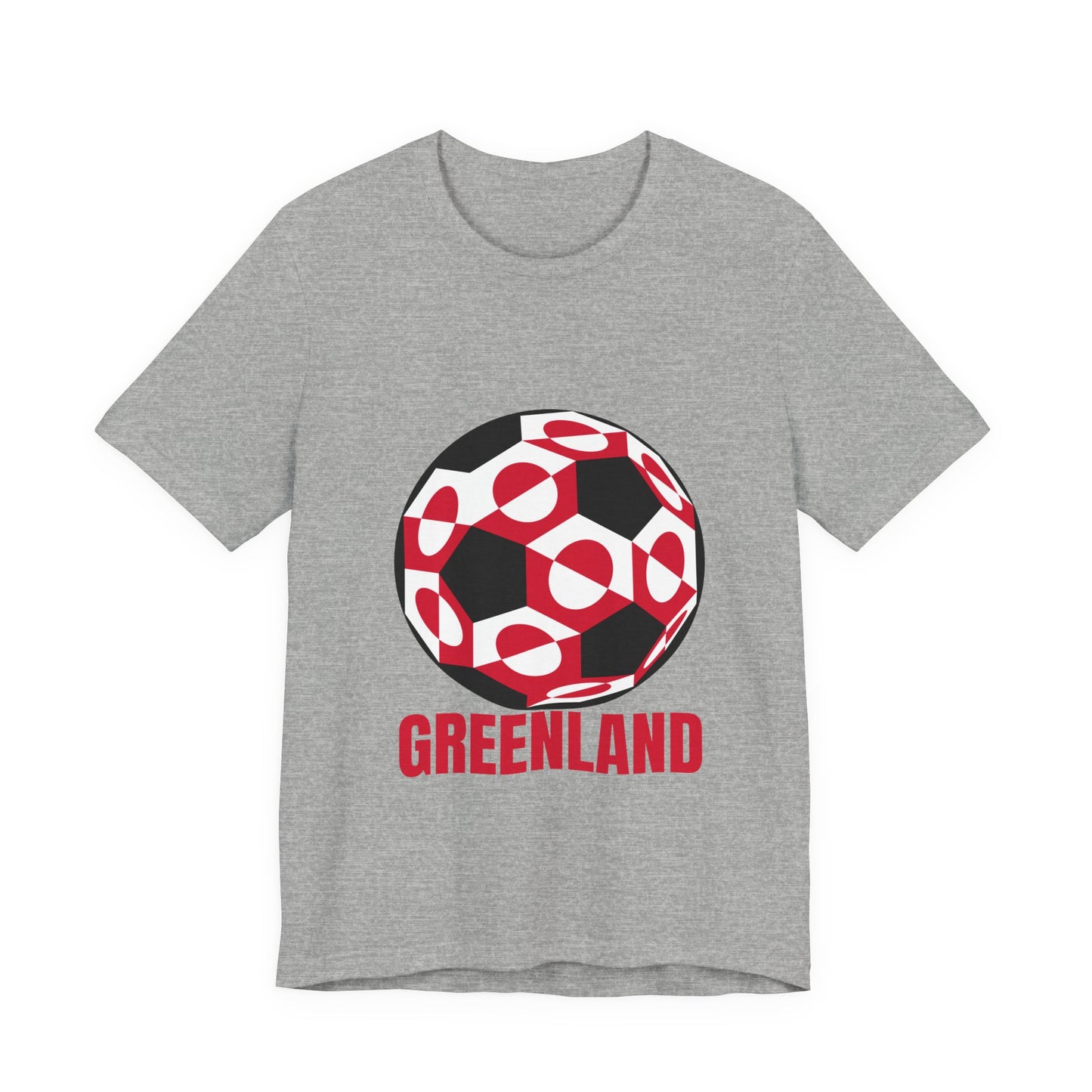 Greenland Fan Specialty Soccer Ball Design T Shirt