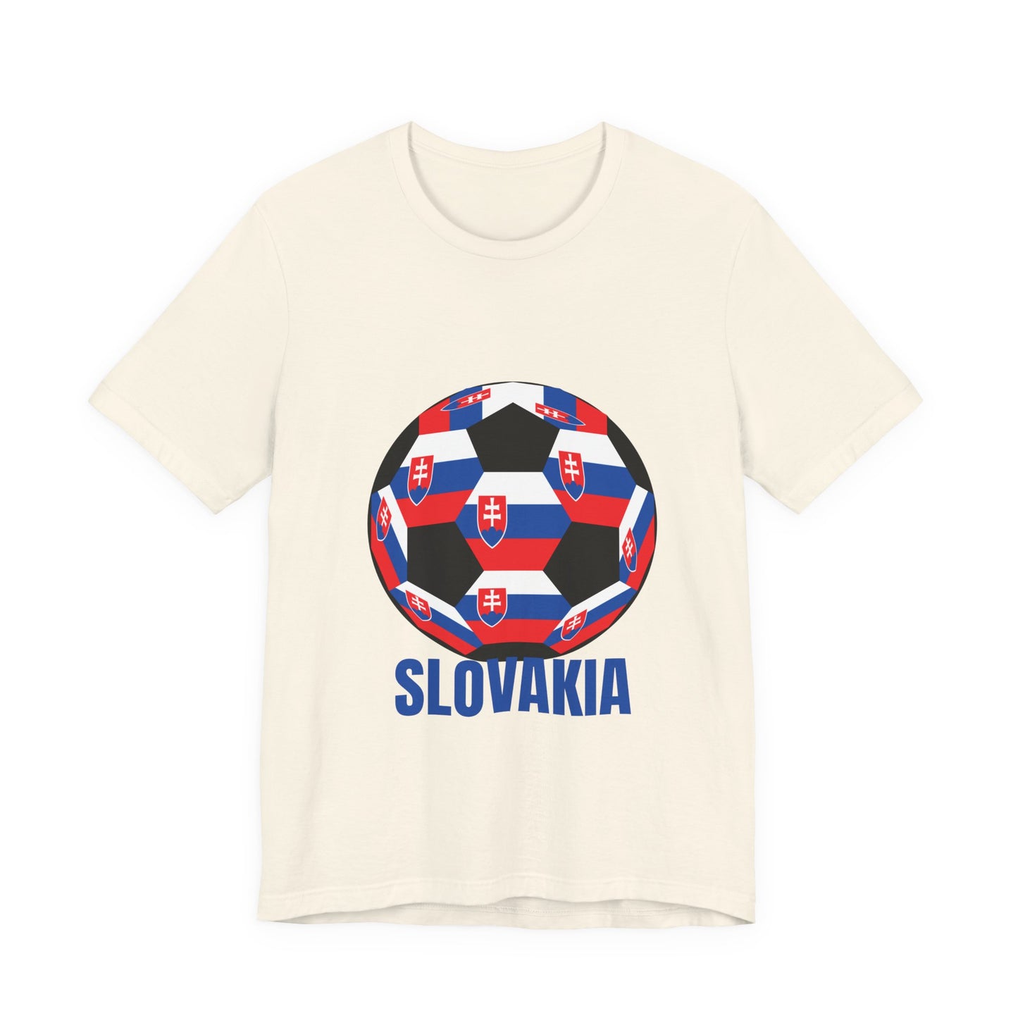 Slovakia Fan Specialty Soccer Ball Design T Shirt