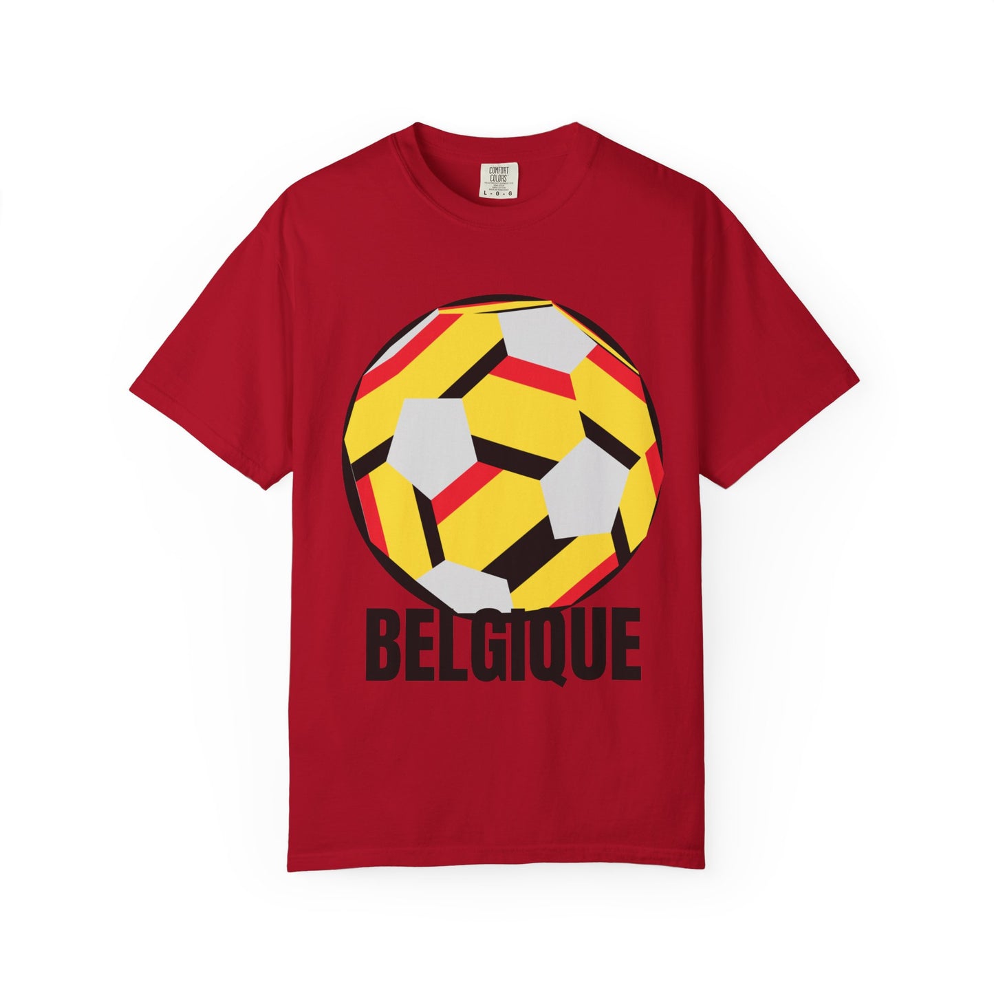 Belgique Fan Specialty Soccer Ball Design T Shirt