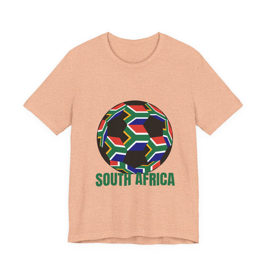 South Africa Fan Specialty Soccer Ball Design T Shirt