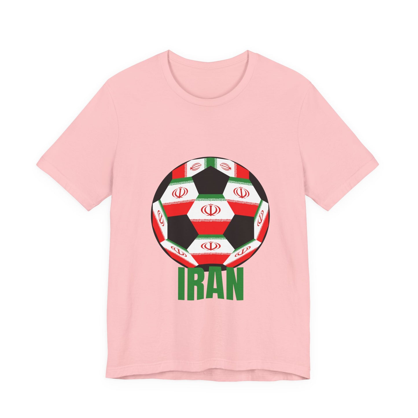 Iran Fan Specialty Soccer Ball Design T Shirt
