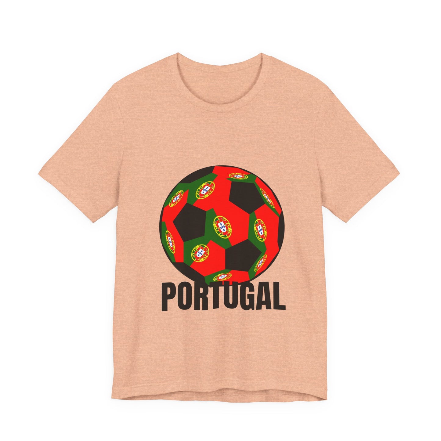 Portugal Fan Specialty Soccer Ball Design T Shirt