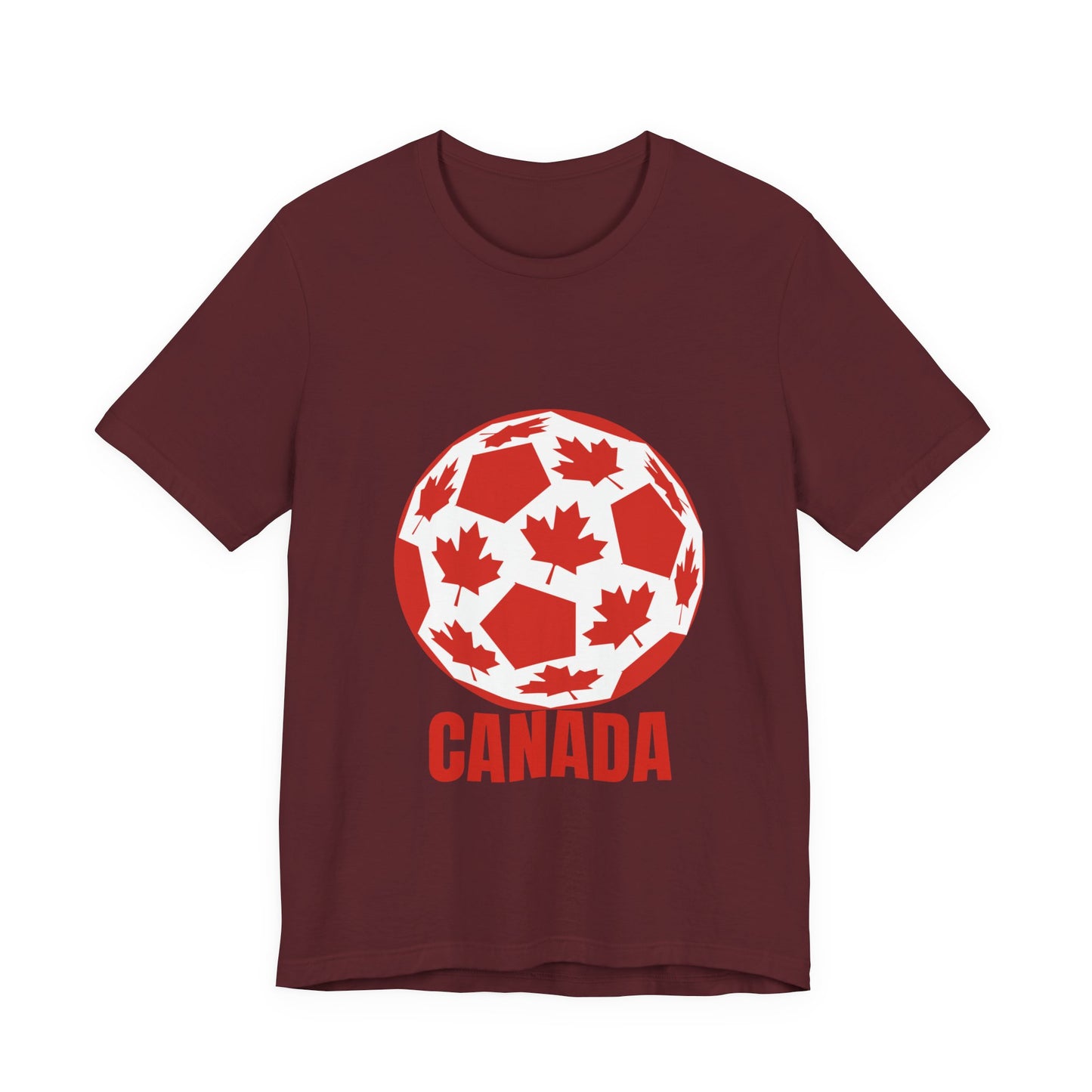 Canada Fan Specialty Soccer Ball Design T Shirt