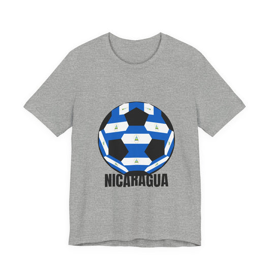 Nicaragua Fan Specialty Soccer Ball Design T Shirt