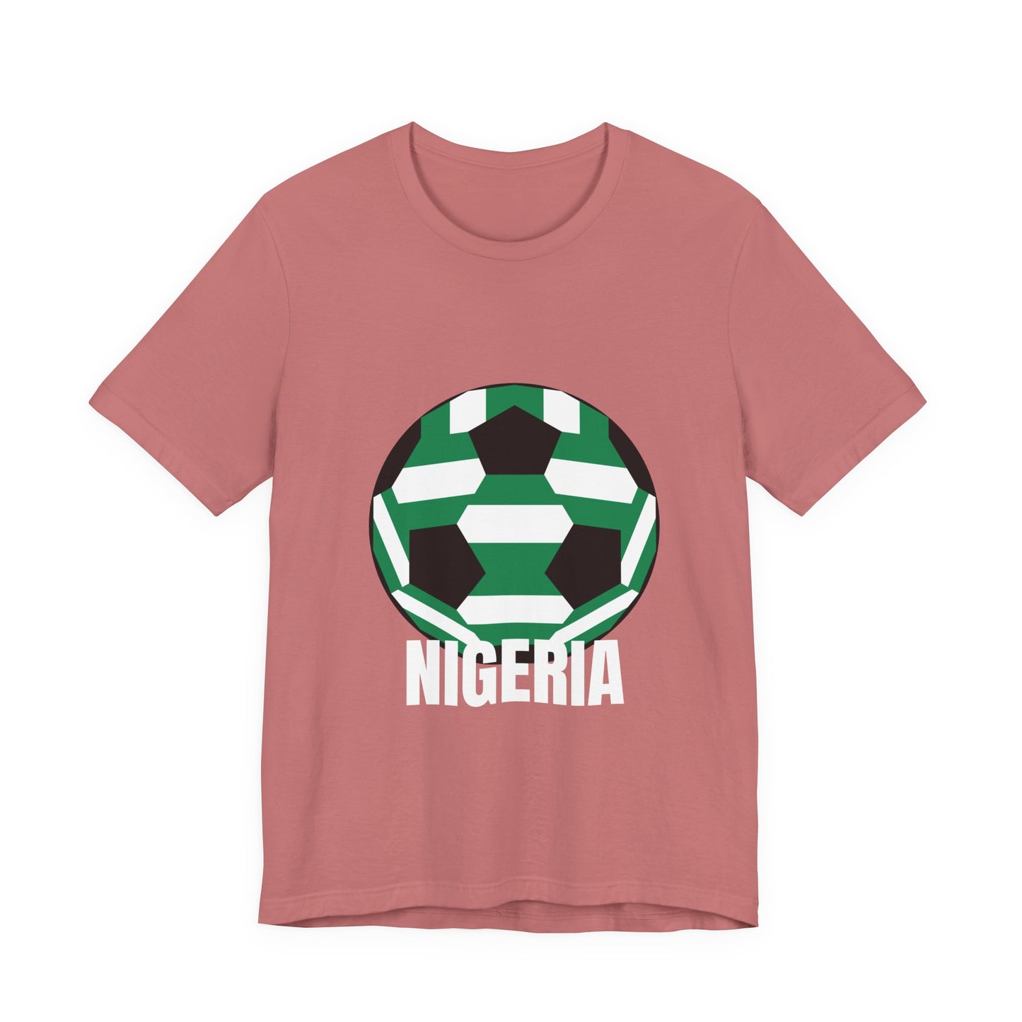 Nigeria Fan Specialty Soccer Ball Design T Shirt
