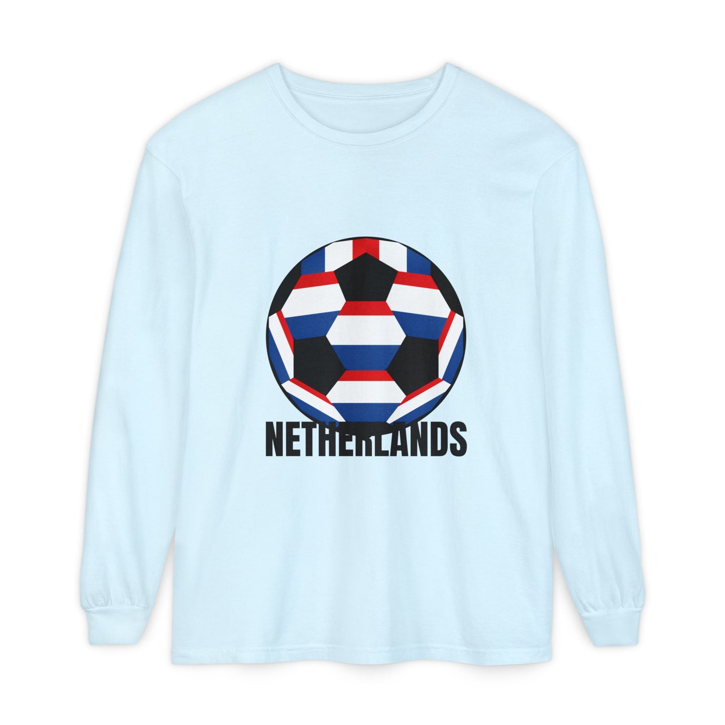 Netherlands Fan Specialty Soccer Ball Long Sleeve Tee