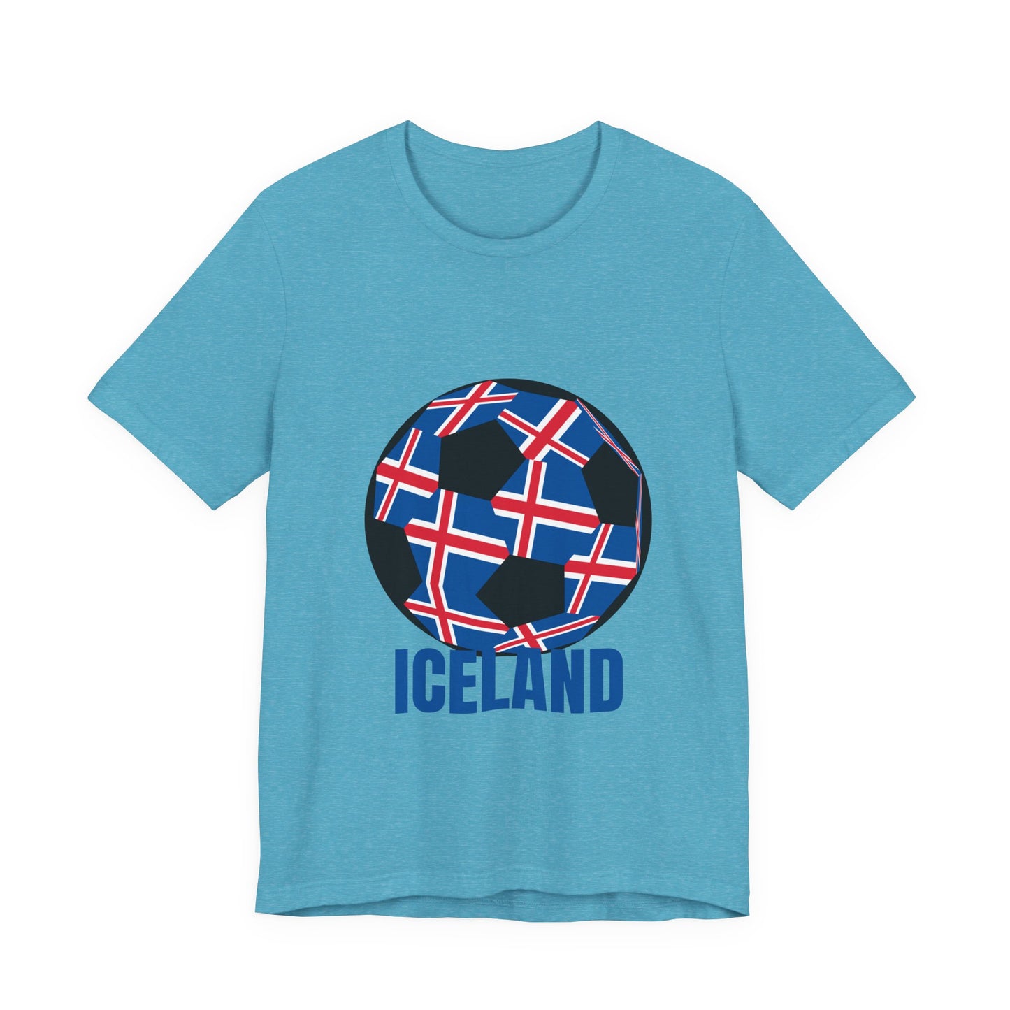 Iceland Fan Specialty Soccer Ball Design T Shirt