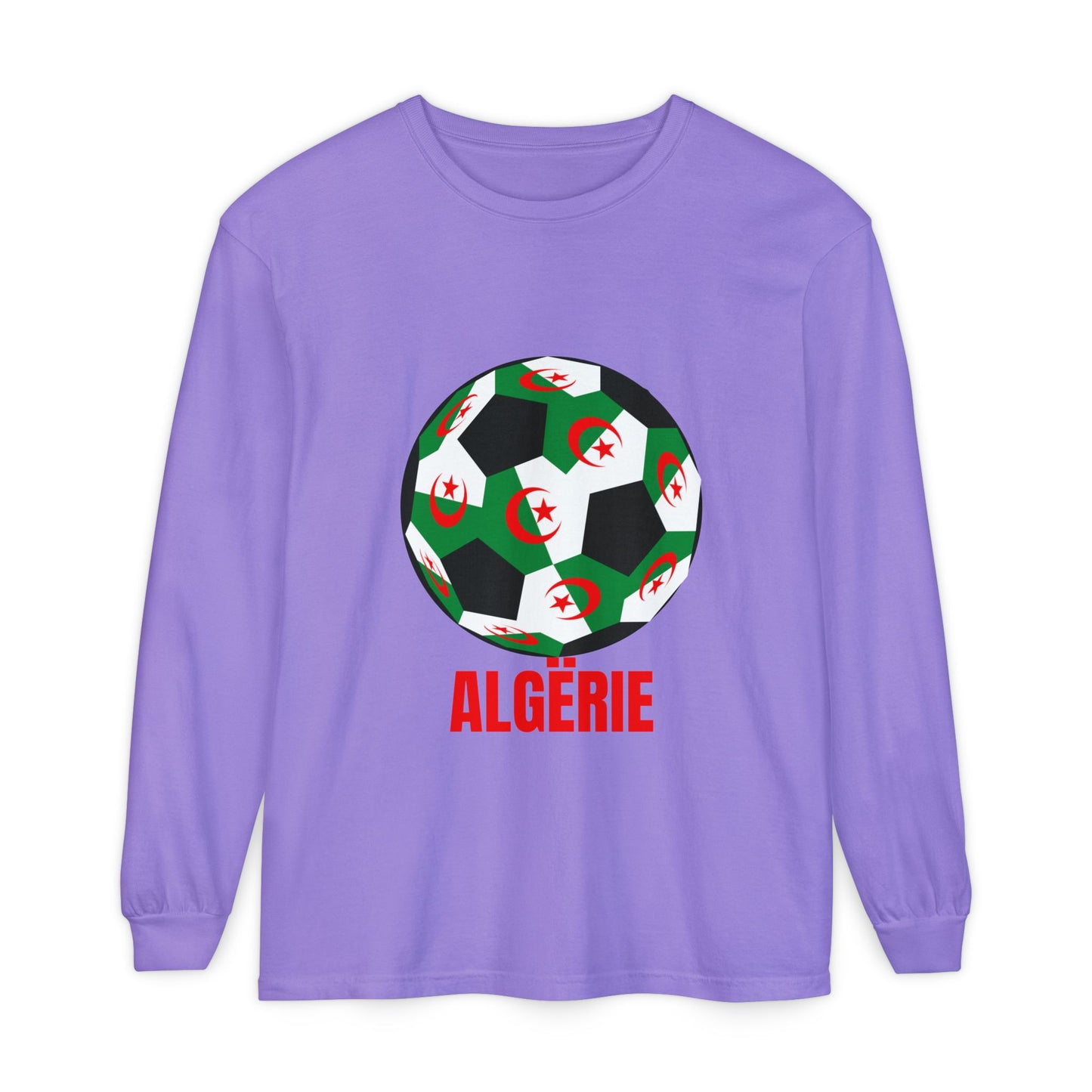 ALGËRIE Fan Specialty Soccer Ball Design T Shirt