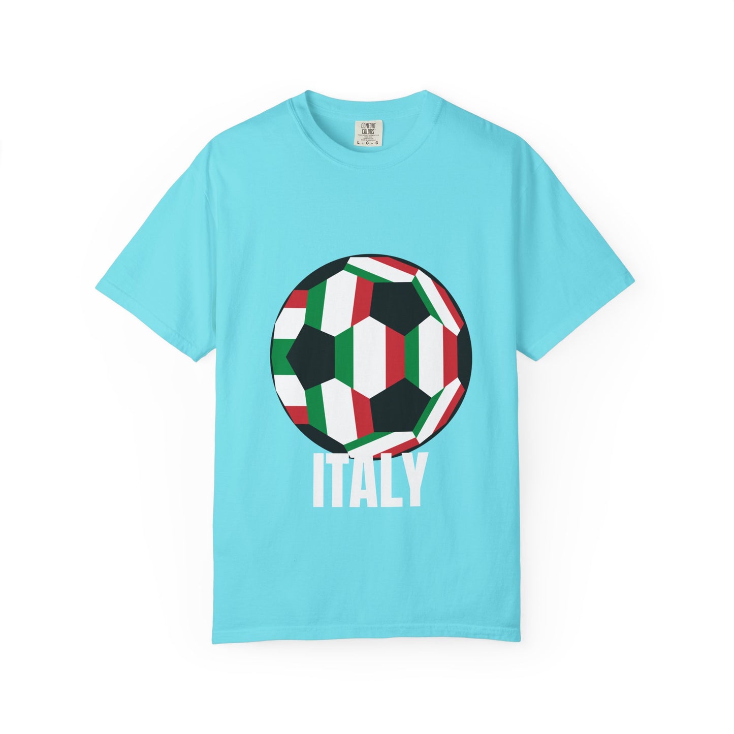 Italy Fan Specialty Soccer Ball Design T Shirt