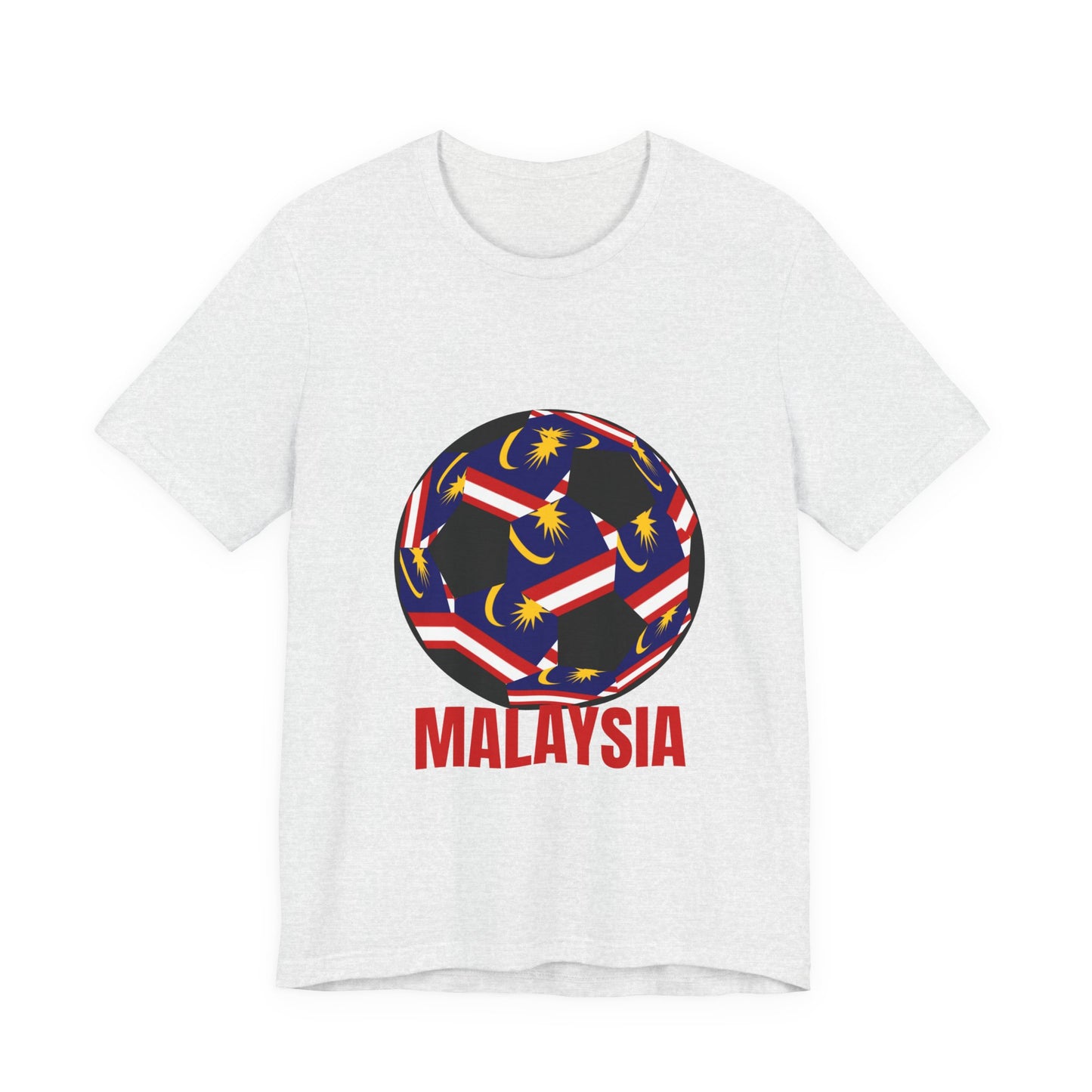 Malaysia Fan Specialty Soccer Ball Design T Shirt