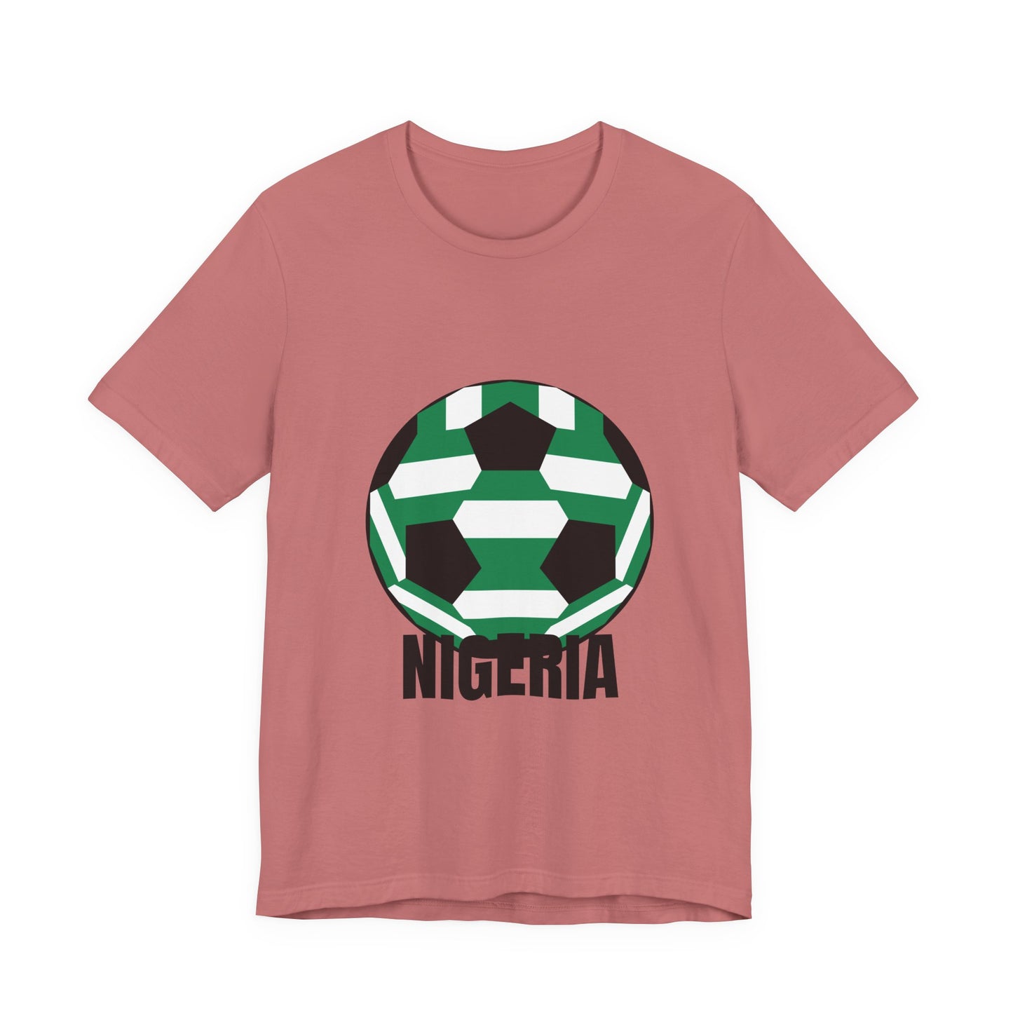 Nigeria Fan Specialty Soccer Ball Design T Shirt