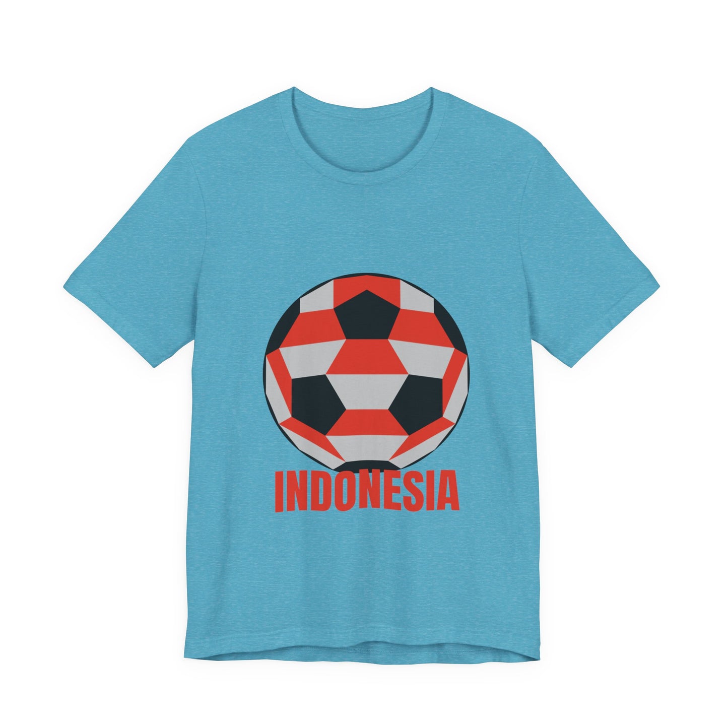 Indonesia Fan Specialty Soccer Ball Design T Shirt