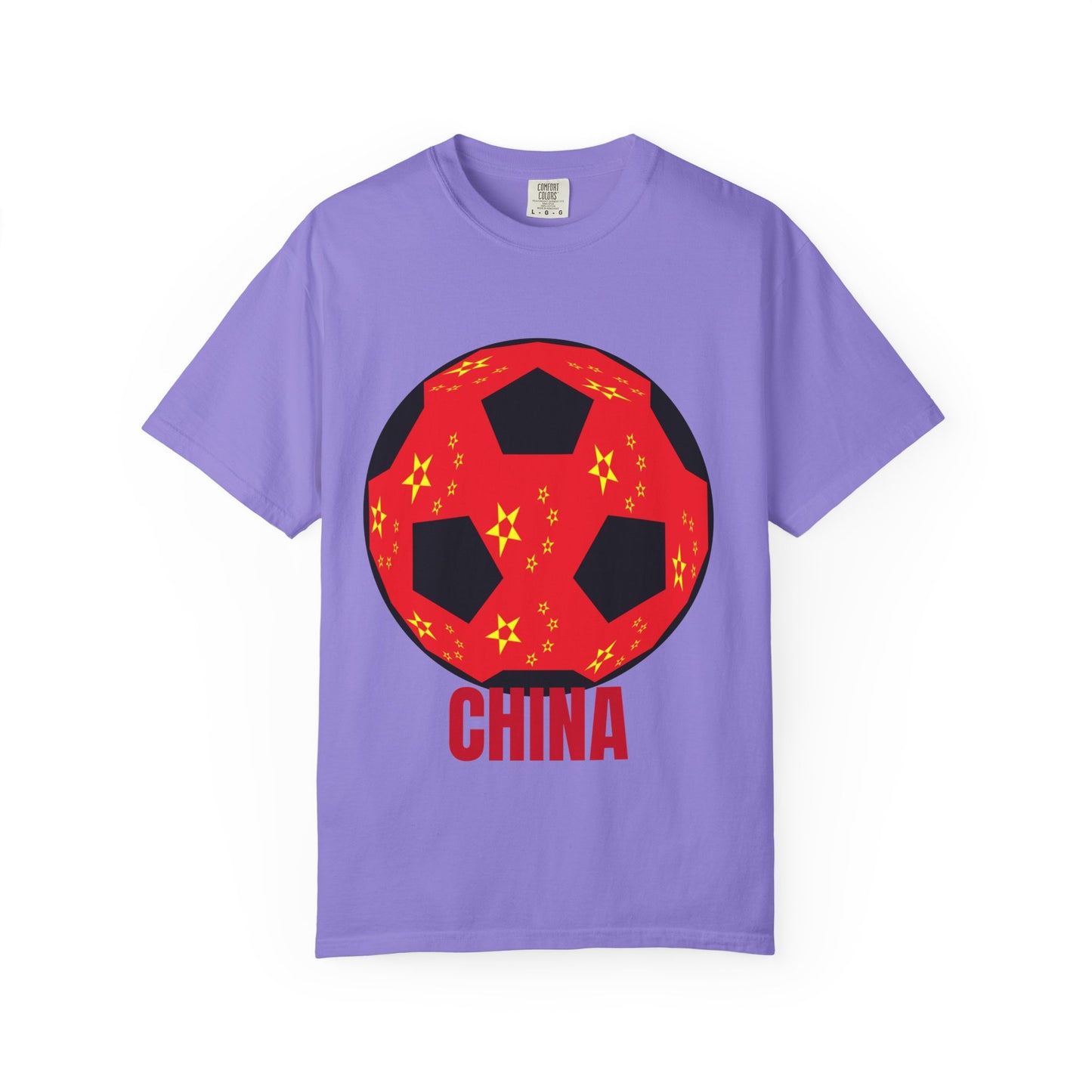 China Fan Specialty Soccer Ball Design T Shirt