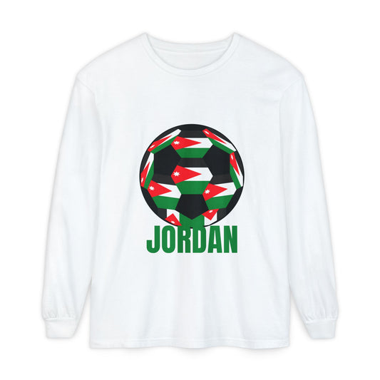 Jordan Fan Specialty Soccer Ball Design Long Sleeve Tee