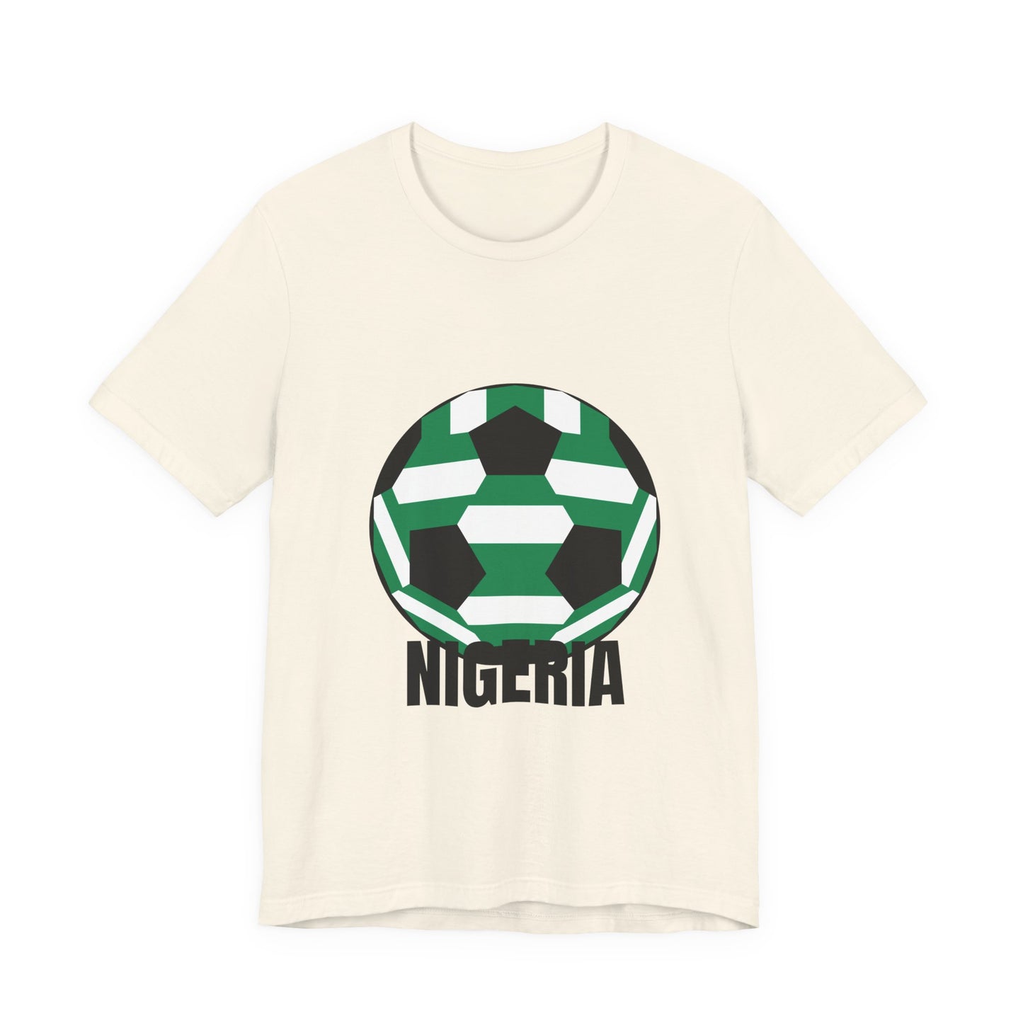 Nigeria Fan Specialty Soccer Ball Design T Shirt